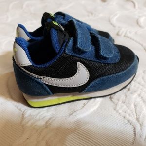 Baby Nike Leather Sneakers Tennis Shoes Blue